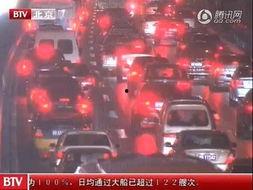 北京堵车视频,车水马龙，出行挑战